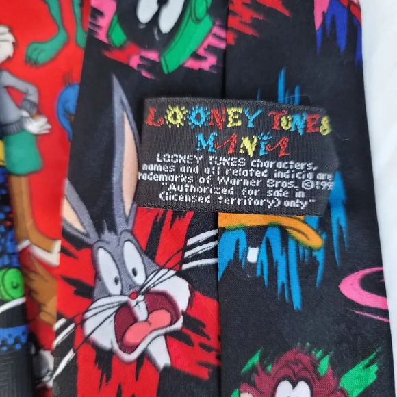 Mixed Characters Ties Lot Of 5 Five Vintage Dr Seuss Looney Tunes Mickey Mouse - Picture 7 of 11